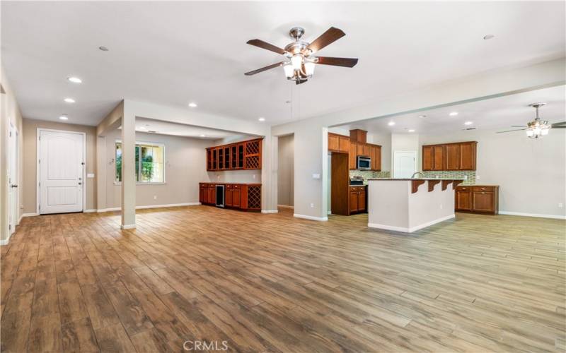 Living, Kitchen & Dining Area open nicely to each other