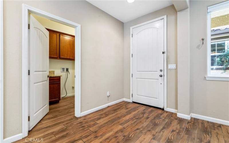 Laundry Room off front entry