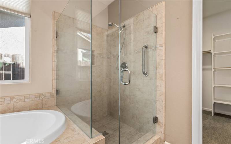 Primary Suite Walk-In Tile Shower