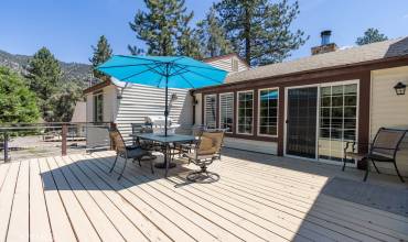 Deck and rear of house