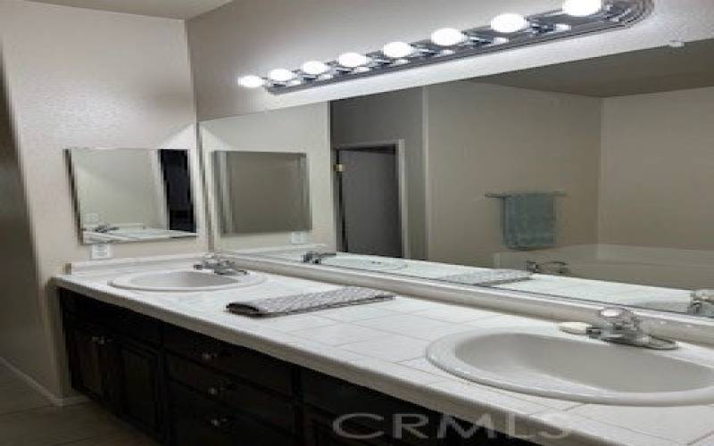 Master Bathroom Dual Sinks