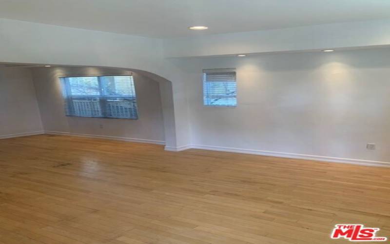 Living Room foreground dining room distant