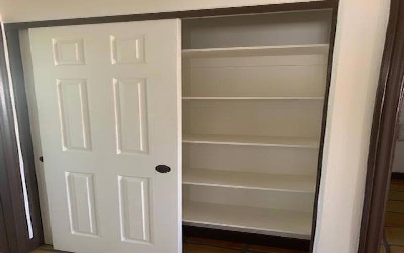 Hall storage closet