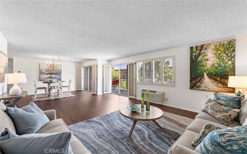 Another Open floor plan with Views from Dining room and Living room