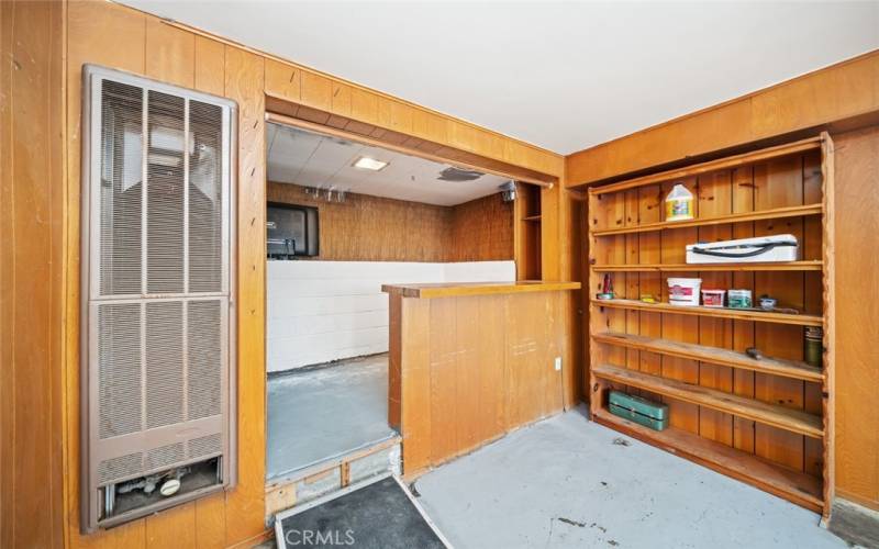 Downstairs (garage conversion)- laundry area