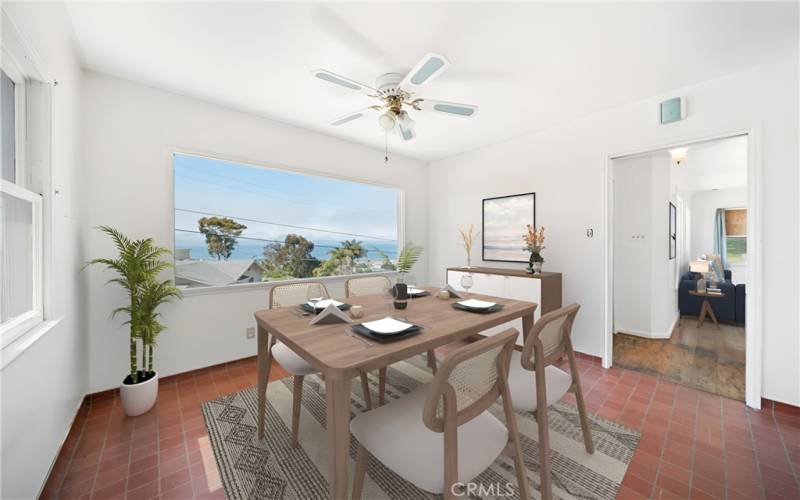 Dining room- staged