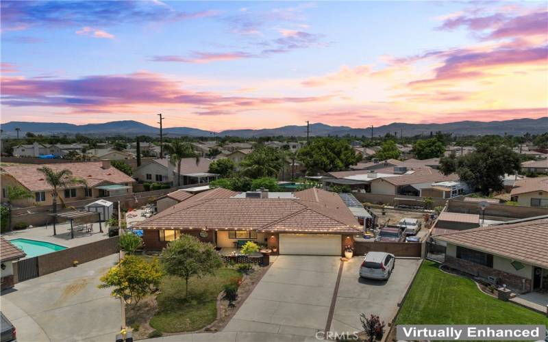 Front Yard Aerials with Side Yard-RV Parking Views