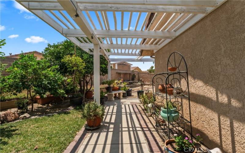 Patio, Looking to Large Oversized Side Yard with RV Parking and Plenty of Space for a Future Pool