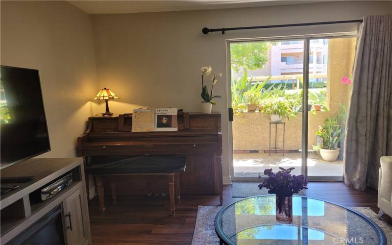 View of Living Room facing Patio area