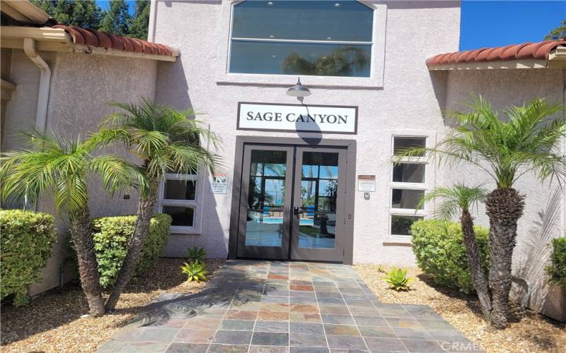 Main Entrance to the Clubhouse and meeting room