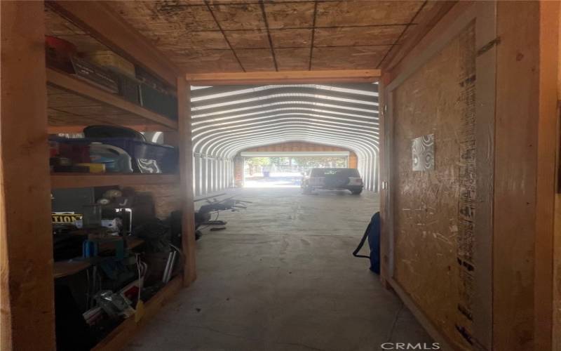 Inside steel Building storage