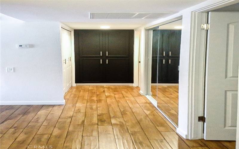 Spacious hallway with ample closets