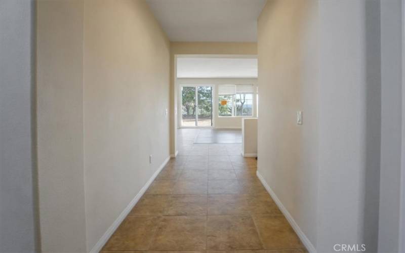 Hallway to family room