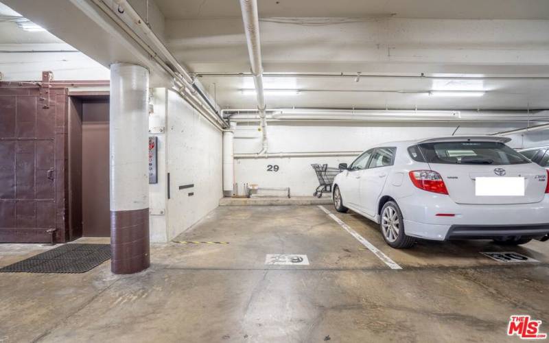 Parking next to elevator