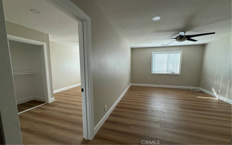 Family room and entry.