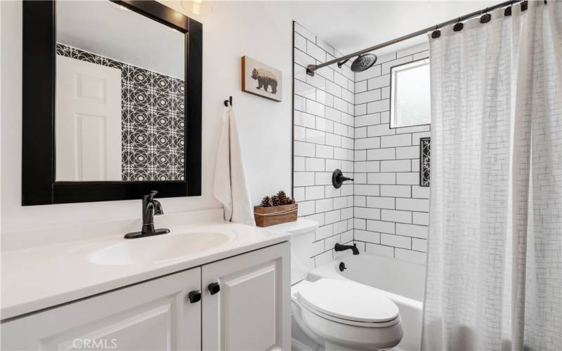 MAIN FLOOR BATHROOM, COMPLETELY REMODELED