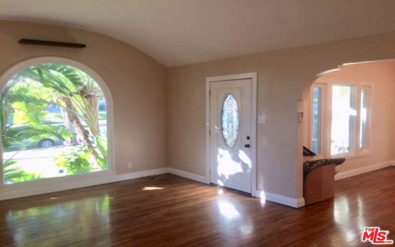 Large picture window in living room