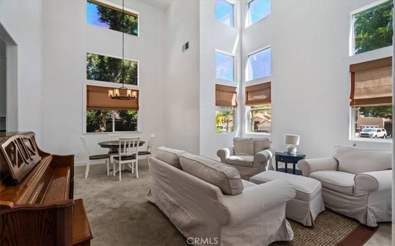 Vaulted Ceilings with loads of natural light