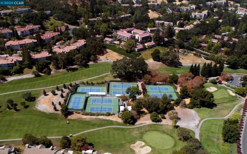 Overhead of Buckeye Tennis Courts