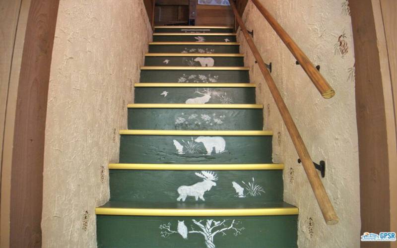 Stairs with Adult&Child Handrail