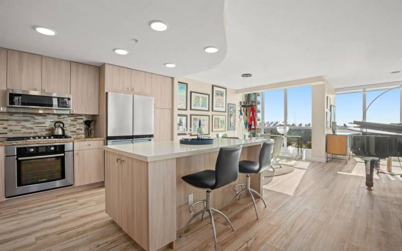 Recently renovated kitchen with assistance from Bradford Fox Builders