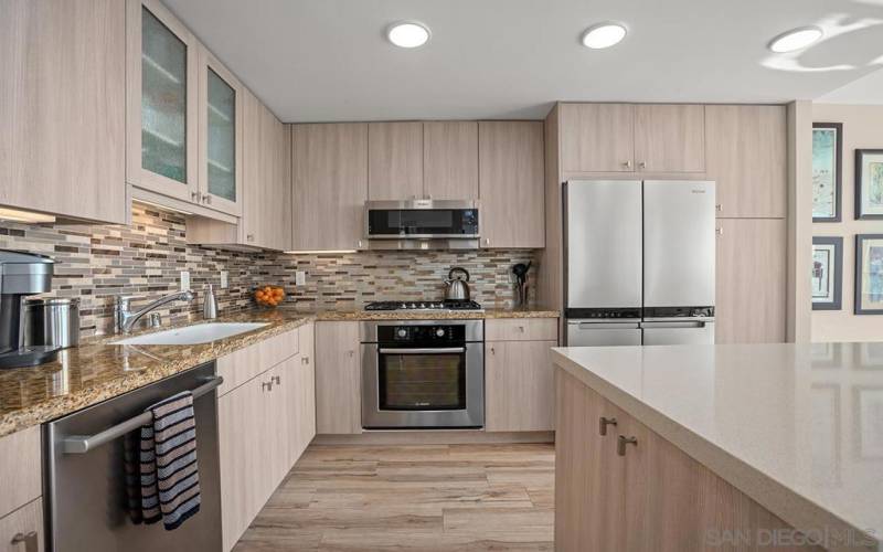 Recently renovated kitchen with assistance from Bradford Fox Builders.  High end Stainless Steel appliances.