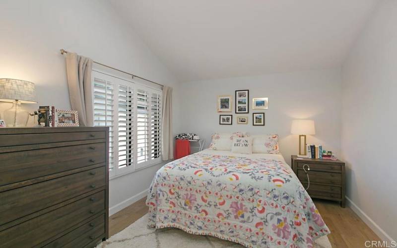 Rear Bedroom featuring plantation shutters