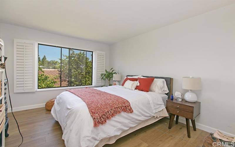 Middle bedroom with plantation shutters