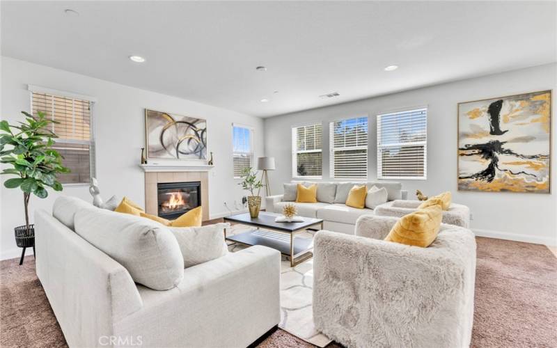 Open plan kitchen and living room 5