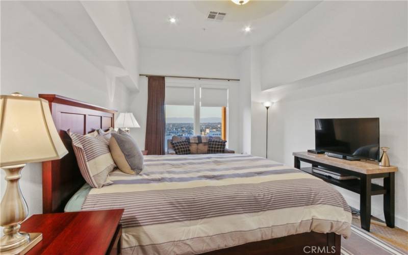 Primary bedroom suite with amazing views