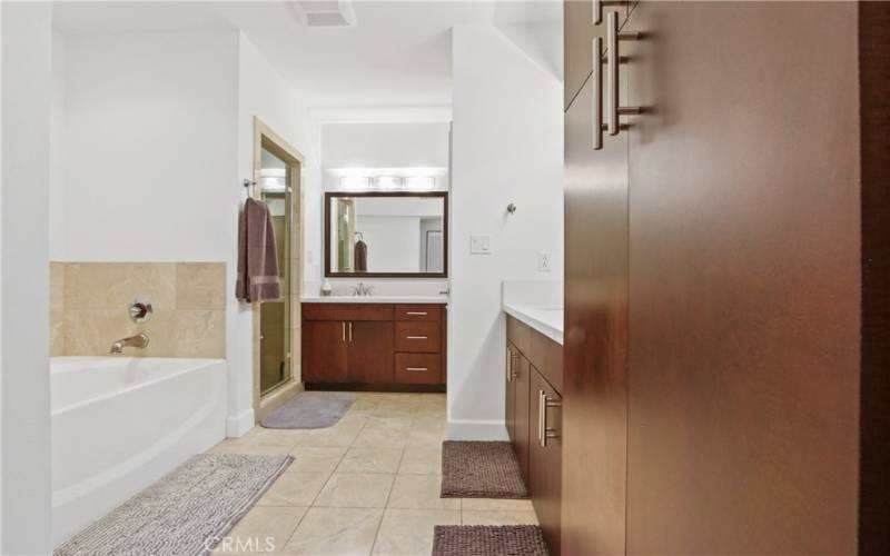 Luxurious primary suite bath