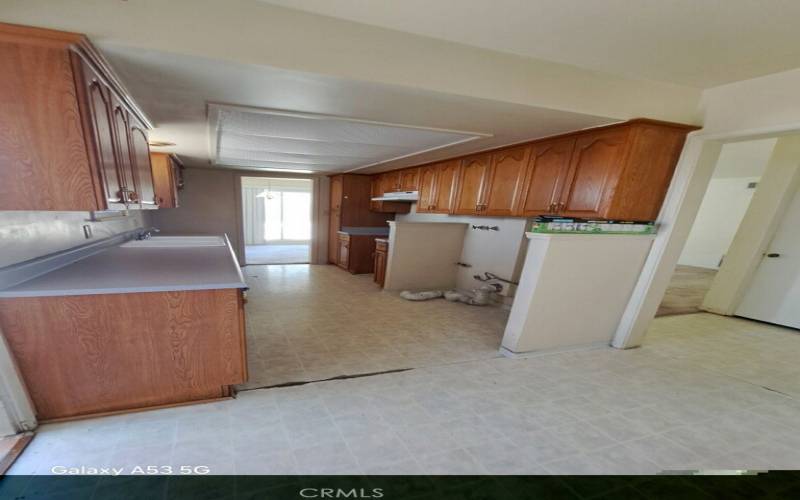 Washer / Dryer Space in Kitchen.