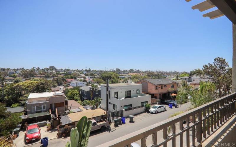 upstairs balcony view