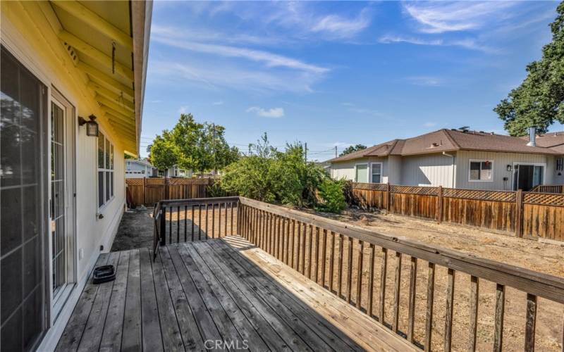 Backyard from deck