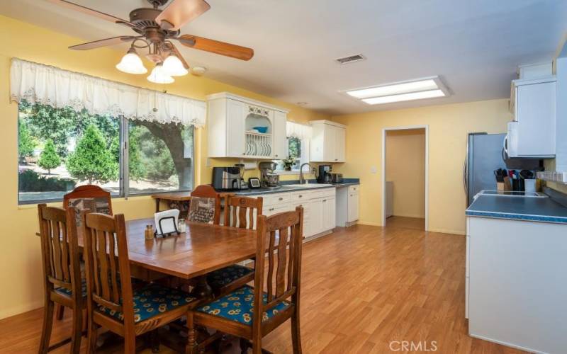 Large dining area in kitchen