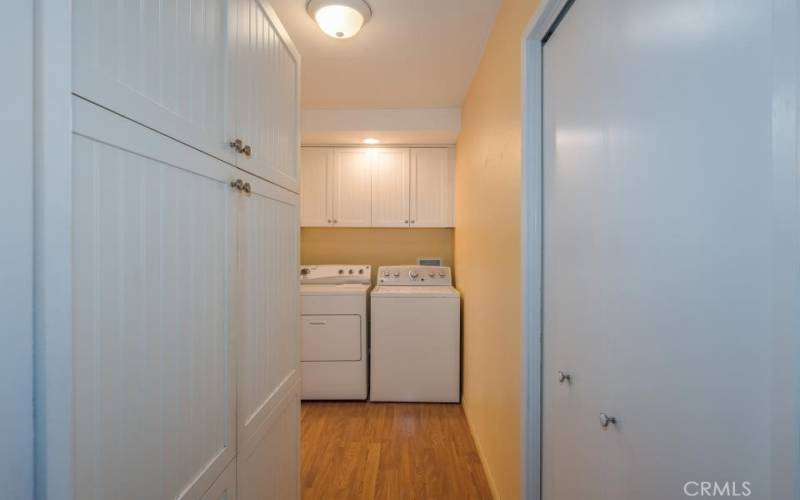 pantry storage in laundry room