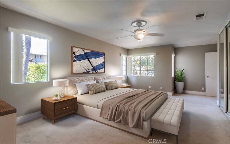 Virtual staging primary suite