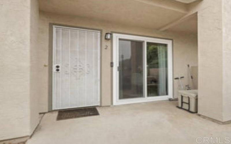 Front Door leading to open concept living downstairs