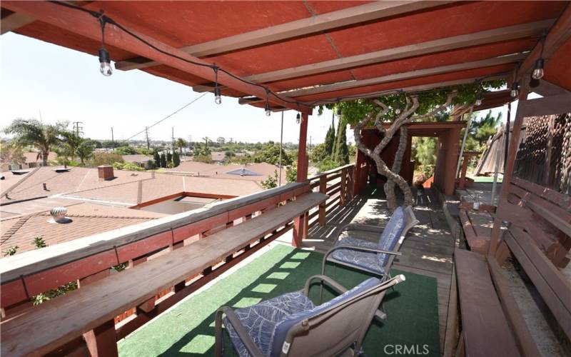 View deck in back yard