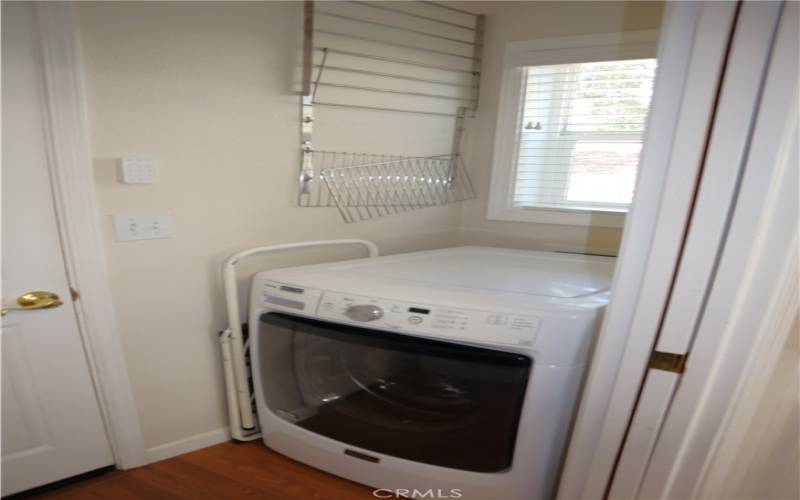 Laundry off kitchen, entrance to attached garage