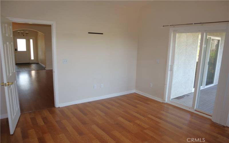 Primary bedroom with private access to attached deck