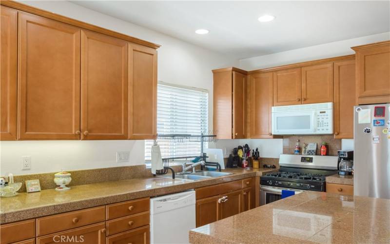 Kitchen with Grantite Countertops