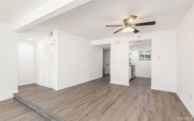 Chic dining area with abundant natural light, perfect for entertaining.