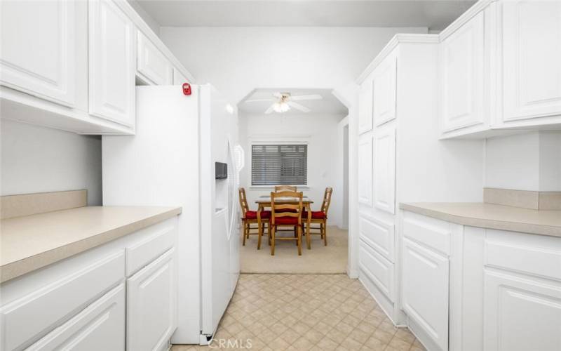 Off kitchen dining area.