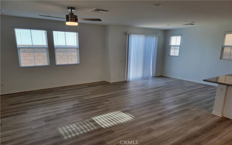 LIVING ROOM AND DINING AREA
