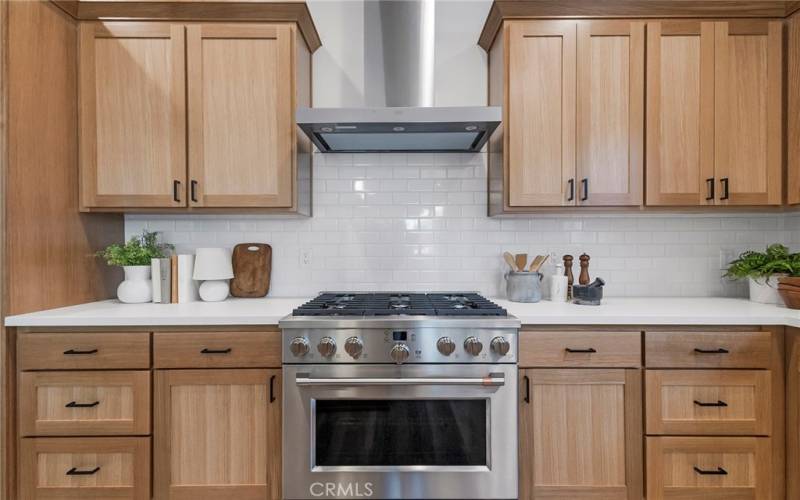 Riff Sawn Oak cabinets made by a local cabinet maker