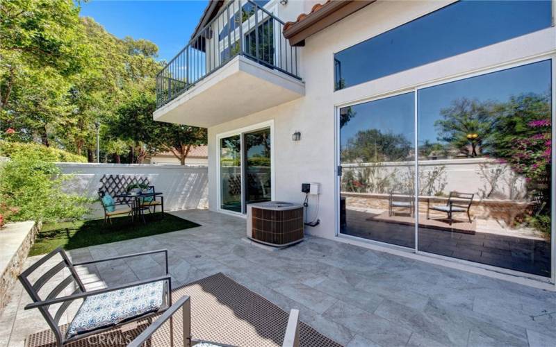 Backyard toward house.