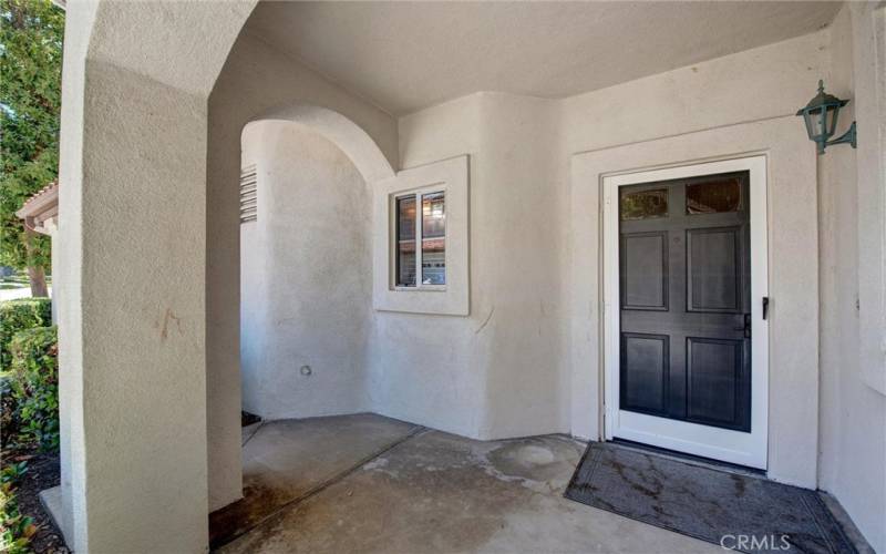 Front Entry with Blue Door.