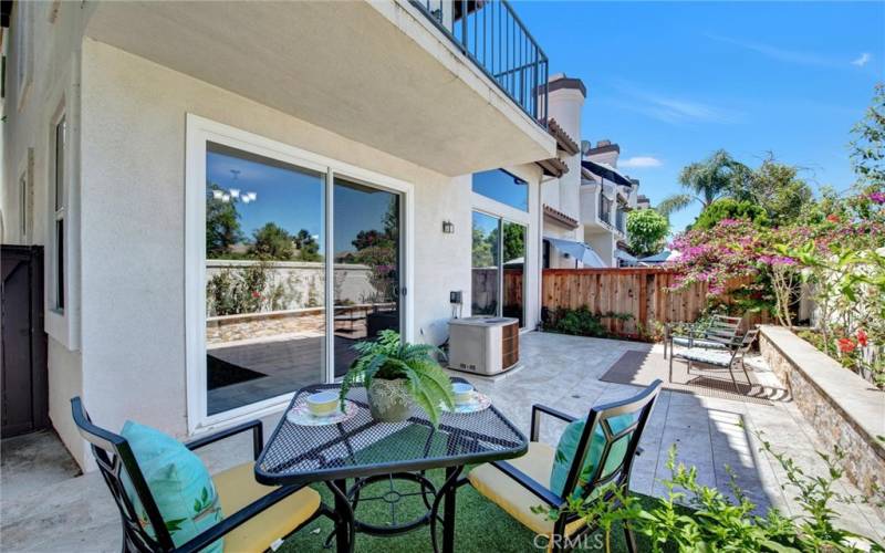 Backyard Patio.