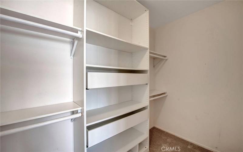 Bedroom #2 Built-ins in Walk-in Closet.